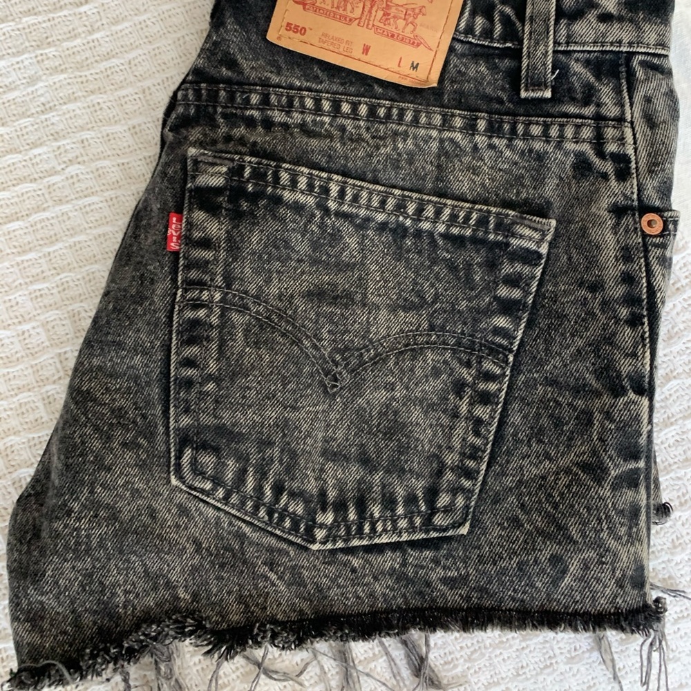 Levi Black Jean Short Shorts Urban Outfitters